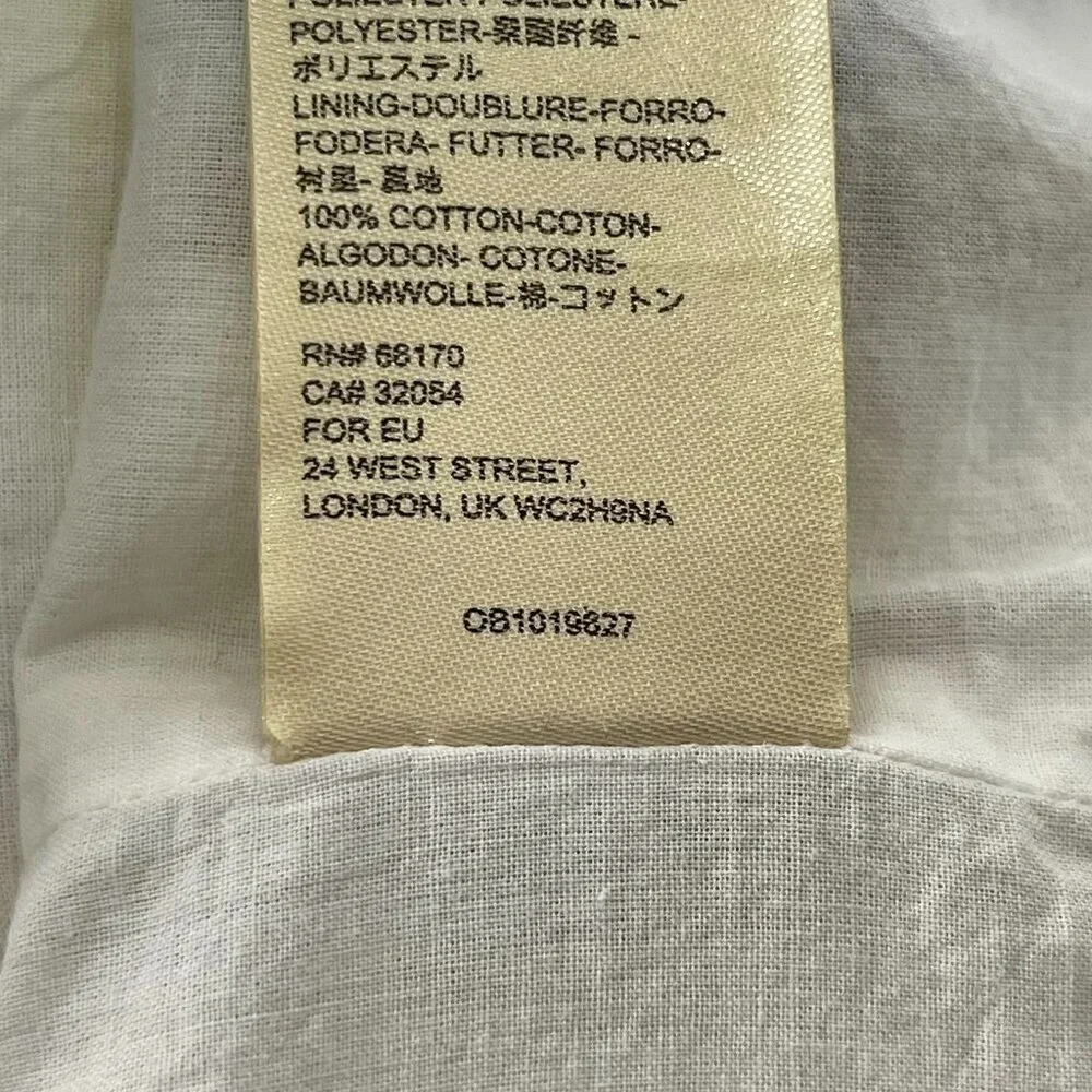 Anthropologie Quincy Embroidered Eyelet Button Fly Pencil Skirt 2 Spring Boho - Picture 10 of 10